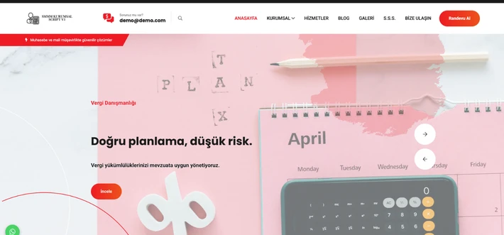 SMMM / Mali Müşavir Web Sitesi Scripti | v1